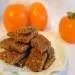 Oatmeal squares with persimmon