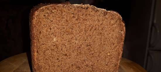 Rye / wheat / amaranth custard bread in a bread maker