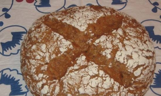 Soda bread with oatmeal in a Panasonic multicooker