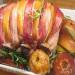 Pork loin baked with quince and apples