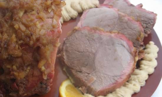 חזיר אפוי ברוטב דבש (Porsaan uunifilee ja hunajainen kastike)