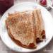 Yeast pancakes with whole grain flour