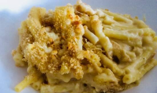 Cheese casserole with pasta