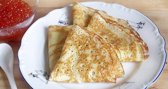 Yeast pancakes from durum flour