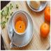 Hot drink with tangerines, honey and ginger