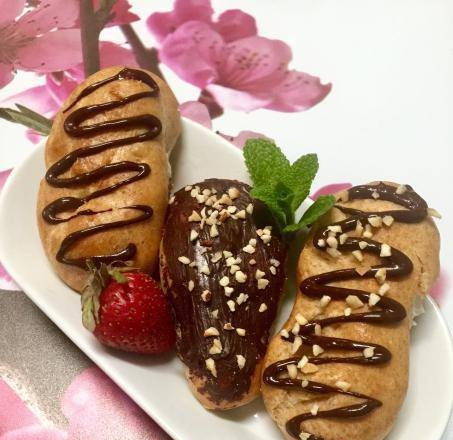 Eclairs from whole grain flour "When you want something sweet"