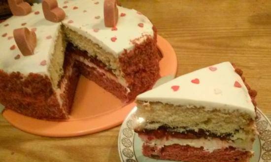 Cake "Red Velvet with Strawberries"