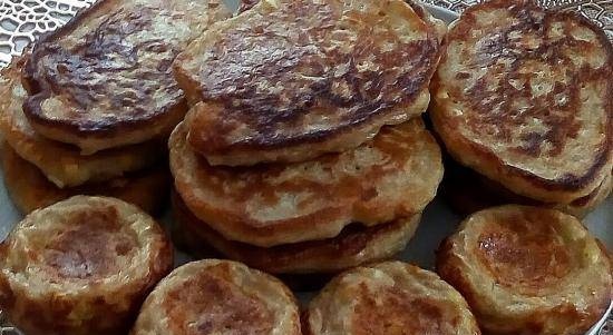 Filled pancakes or lazy pies with cabbage and eggs