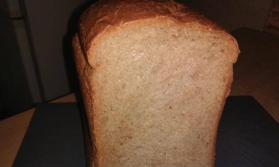 לחם כוסמת חיטה עם סובין וחומצה אסקורבית