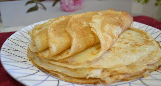 Pancakes with sour mare's milk gluten-free