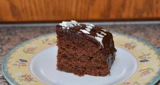 Sourdough chocolate cake (excess sourdough)