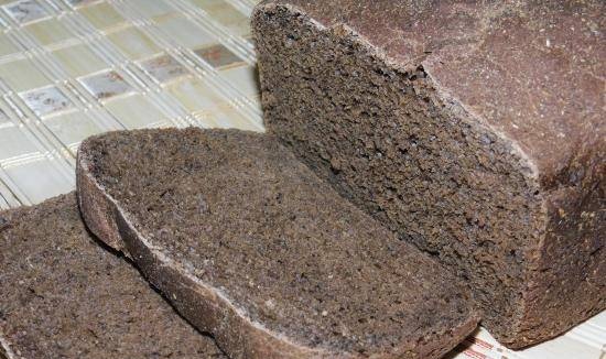 Wheat-rye bread with kombucha infusion (Panasonic CD-2510 bread maker)