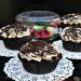 Chocolate cupcakes with cream liqueur