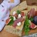 Focaccia with figs and jamon