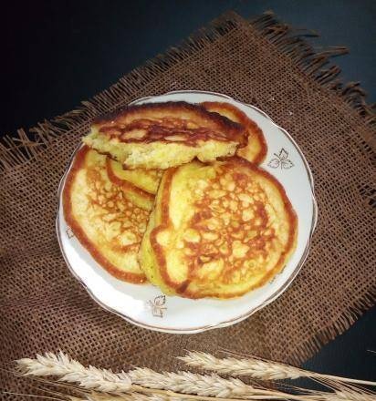Wheat-corn pancakes