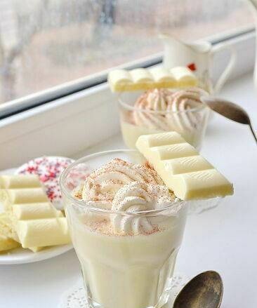 Egg Nog with white chocolate