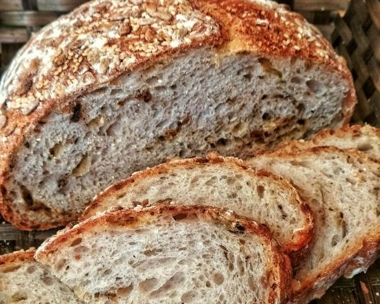 Bread "Porthos" on dough