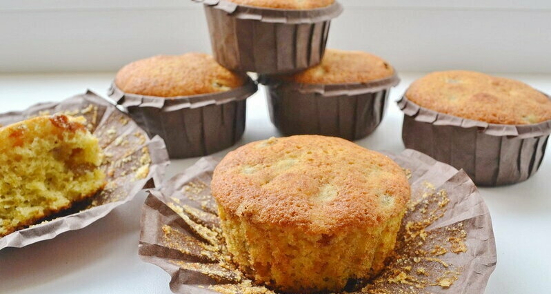 Cupcakes "Capital" with corn flour (gluten free)