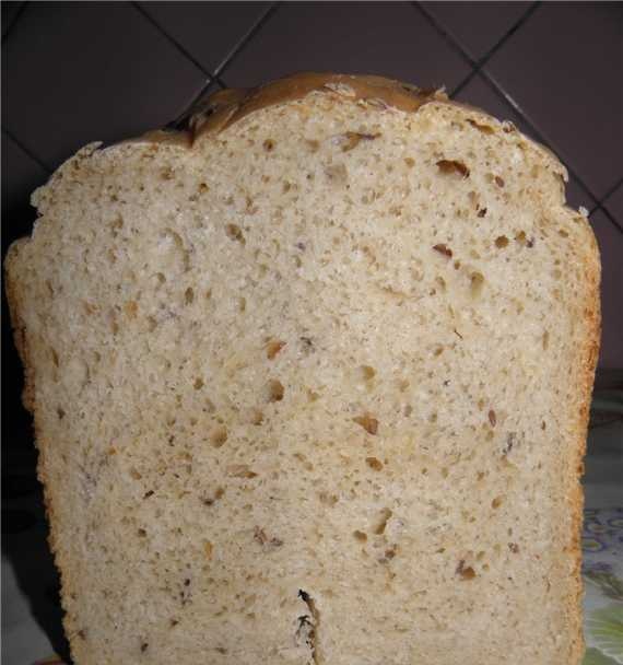 Buckwheat and oatmeal bread (bread maker)