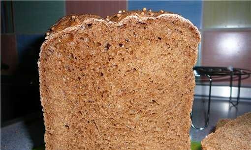 Borodino bread with a mixture "Borodino" (bread maker)