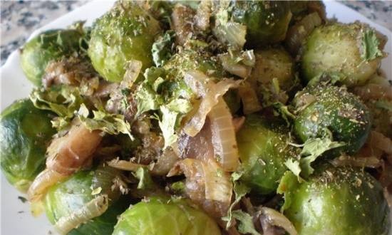 Brussels sprouts with champignons