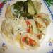 Fermented cabbage rolls with vegetables