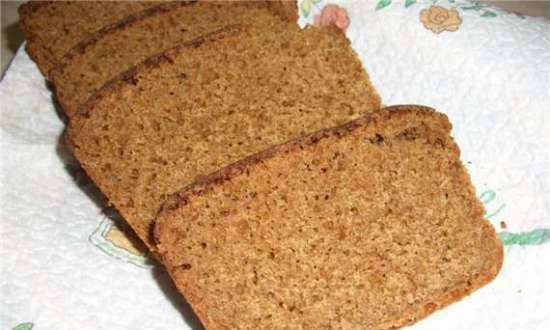 Rye-wheat bread with cottage cheese