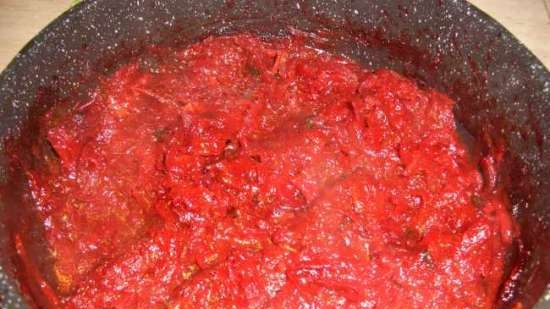 Red borscht according to Lazerson + Borsch dressing for the freezer (preparing for future use!)