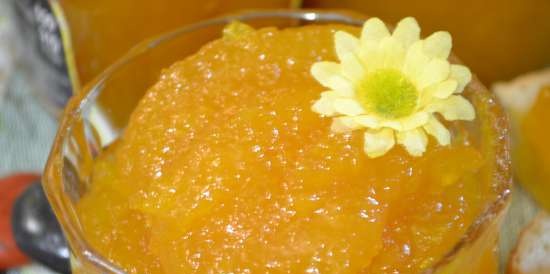 Jam "Mango" with liqueur, pectin