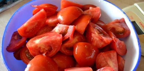 פלפלים מתוקים לצ'ו עם עגבניות (לקו הונגרי)