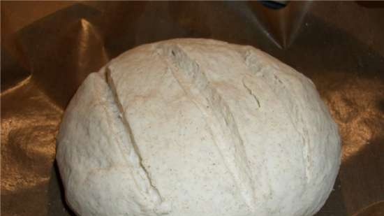 Wheat-rye bread on sour (old) dough (oven)
