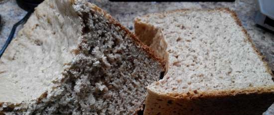 לחם שיפון בחיטה בתוצרת לחם (המתכון המוכח המשפחתי שלנו)