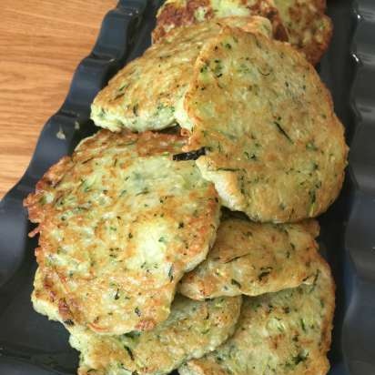 Zucchini pancakes with meat