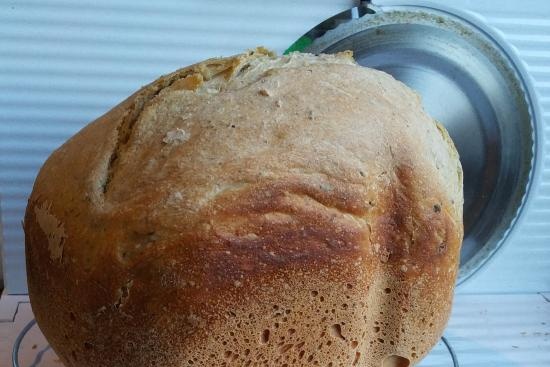 Panasonic 2512. Wheat-rye bread with semolina on water