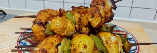 Chicken breast kebabs in the Ninja Grill (+ video)