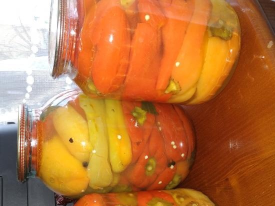 Whole pickled peppers