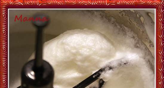 Curd casserole pudding in a KitchenAid Artisan kitchen processor