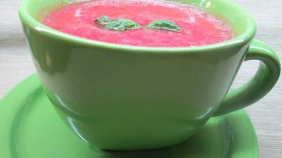 Watermelon-tomato gazpacho