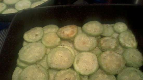 Zucchini with an unusual sauce.