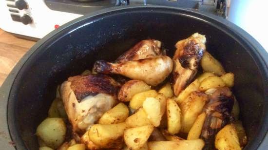 Chicken Legs with Potatoes in Delonghi Multi-Cuisine