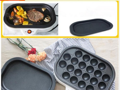 Multifunctional grill with replaceable panels (including takoyaki)
