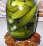 Cucumbers with vodka