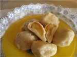 Fruit dumplings made from curd dough