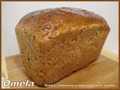 Bread with seeds and carrots or pumpkin