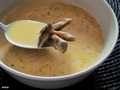 Mushroom cream soup with sweet potato