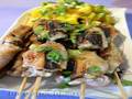 Chicken skewers from wings on the electric grill Steba FG 95