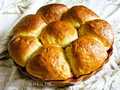Buchteln buns with cranberry confiture