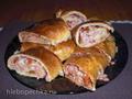Filled bars (ham, cheese, dried tomatoes)