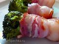 Broccoli in bacon with cheese (multicooker Brand 701)
