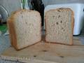 Wheat bran flax bread
